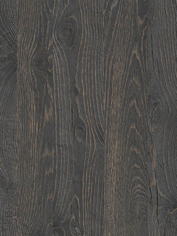 Dekor Pfleiderer FLAMED WOOD R20351 z efektem ręcznego wykończenia o bursztynowym tle i antracytowej powierzchni drewna