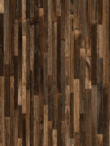 Dekor w pasy z ciemnych odcieni drewna KLEPKA EGZOTYCZNA R50098, pionowe deski - Pfleiderer